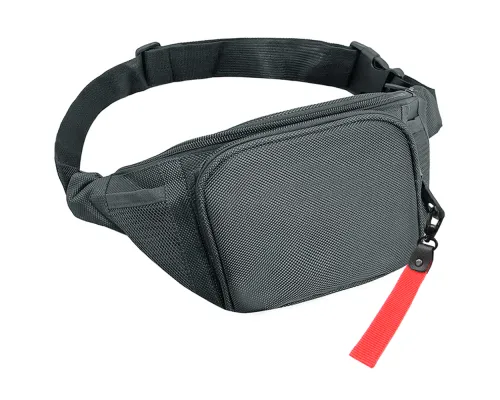Поясная сумка SPLIT TO GO, Серый/Красный