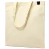 Сумка для покупок IVORY 325 г/м² с PU нашивкой, чёрный