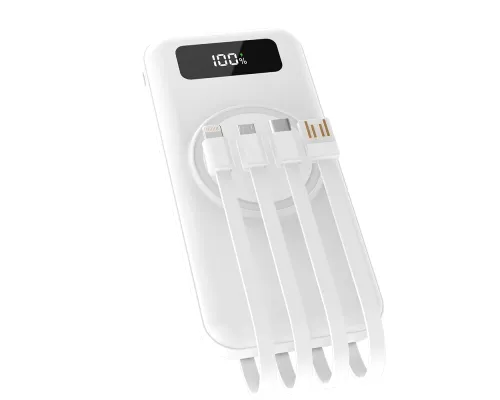 Внешний аккумулятор Authority с беспроводной зарядкой (5W), 10000 mAh, белый