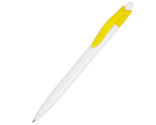 Ручка пластиковая шариковая Какаду, желтая