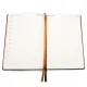 Ежедневник A5 недатированный Efemero в мягком переплёте, черно-оранжевый