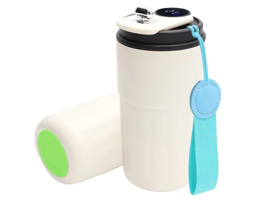 Термокружка Ashly To Go, белая/бирюзовая/светло-зелёная