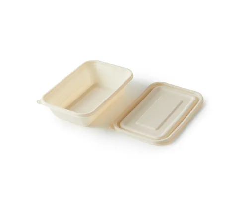 Контейнер с крышкой из кукурузного крахмала, 1000 мл Контейнер с крышкой из кукурузного крахмала, 1000 мл