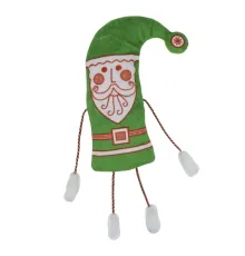 НОВОГОДНИЙ КОЛПАЧОК текстиль (зеленый) (3547)