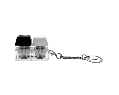 Брелок KeyDuo с LED подсветкой (фонарик), чёрно-белый