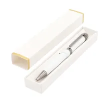 Ручка Senator в коробке Cradle белой с позолотой, белая