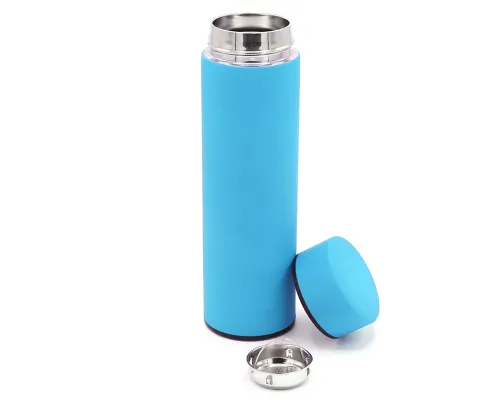 Термос Bronx софт-тач, голубой