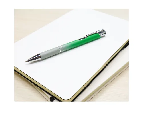 Ручка металлическая Britney градиент, зелёный