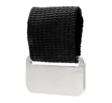 Металлический шильд с цветным ремешком (съёмный), чёрный