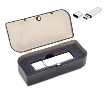 Флешка Loon 16 Гб в футляре, серебристая