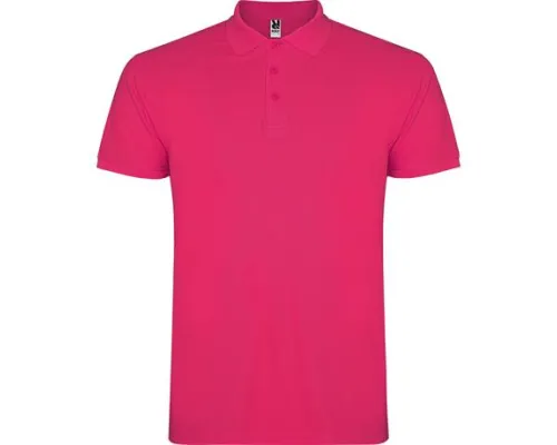 Футболка поло STAR мужская, ТЕМНО-РОЗОВЫЙ L