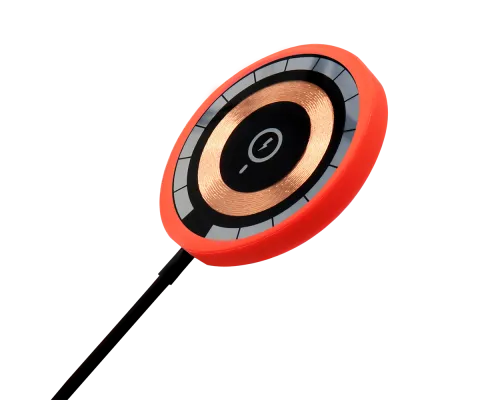 Беспроводное магнитное зарядное устройство Aphia 15W To Go, черный/красный