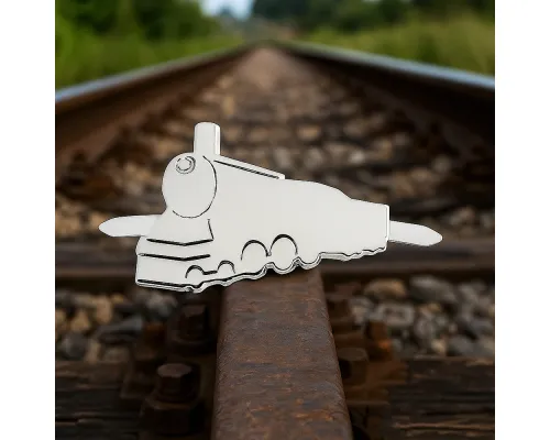 Шильд металлический - поезд