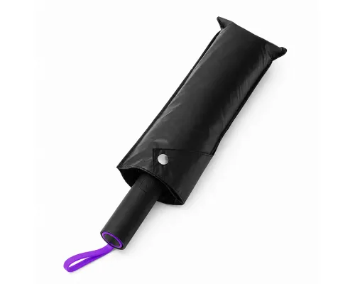 Кастомизированный автоматический складной зонт Altor, тёмно-серый/фиолетовый