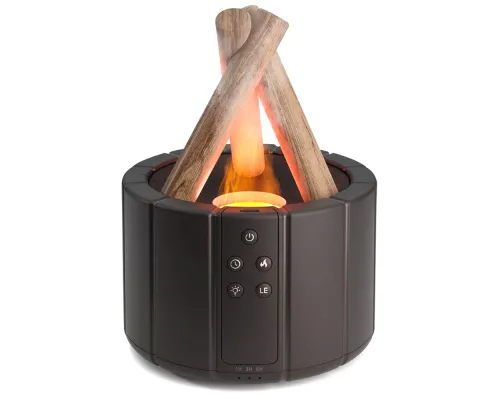 Светодиодный USB увлажнитель-аромадиффузор Bonfire с пультом Д/У, чёрный