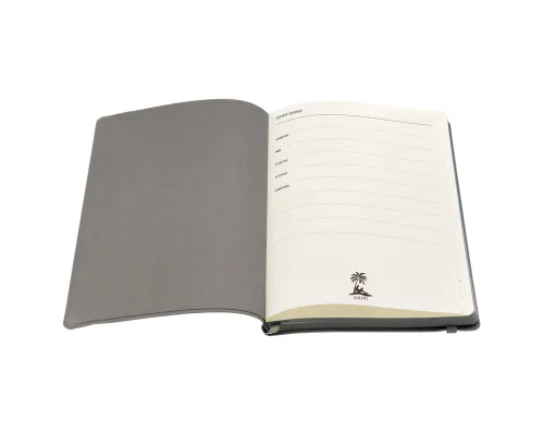 Ежедневник A5 недатированный Dante в мягком переплёте софт-тач, серый