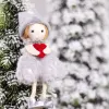 Новогоднее украшение рождественский ангел Кьют, серый