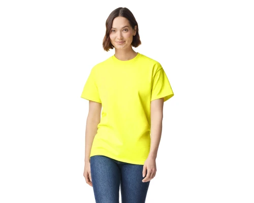 Футболка ULTRA COTTON, ЖЕЛТЫЙ НЕОН M