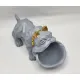 Статуэтка хранитель Бульдог, серый