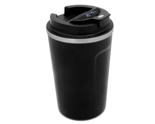 Термокружка Moon с дисплеем, 380мл, черная