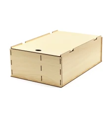 Подарочная коробка ламинированная из HDF 35,5*23,4*12,5 см ( 2 отделения)