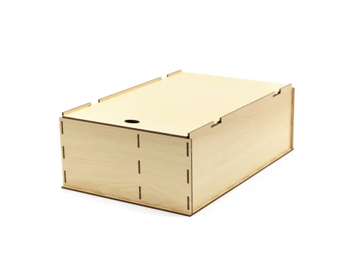 Подарочная коробка ламинированная из HDF 35,5*23,4*12,5 см ( 2 отделения)