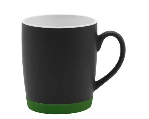 Кружка Make Me To Go, чёрная/бутылочно- зелёная