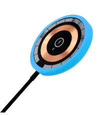 Беспроводное магнитное зарядное устройство Aphia 15W To Go, черный/голубой