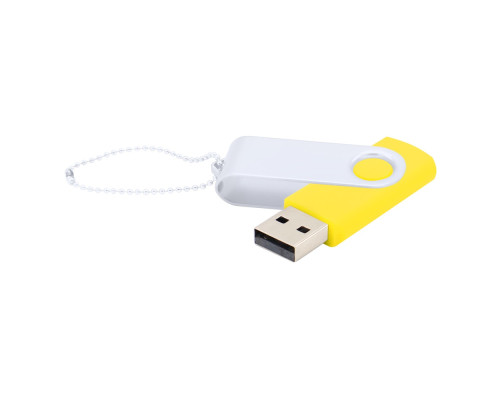 Флешка Designer To Go 2.0 USB 16Gb, желтый/белый Флешка Designer To Go 2.0 USB 16Gb, желтый/белый