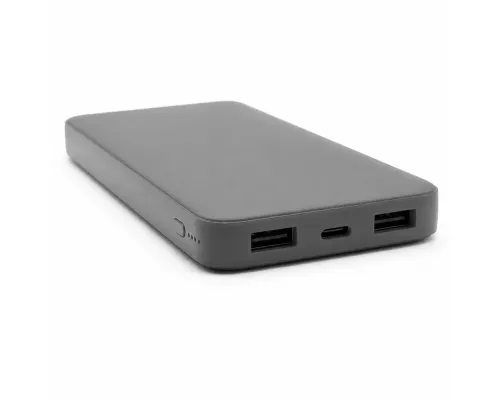 Внешний аккумулятор Polus, 10000 Mah, софт-тач покрытие, серый