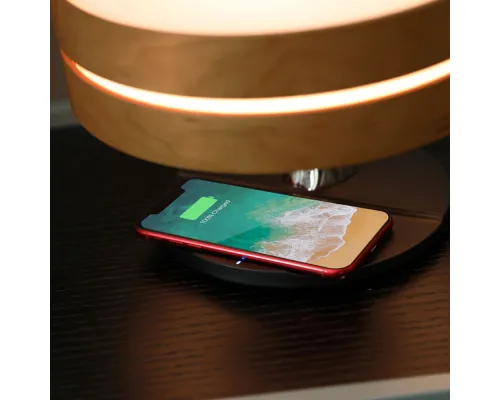 Интерьерная лампа с колонкой и беспроводной зарядкой Aronda