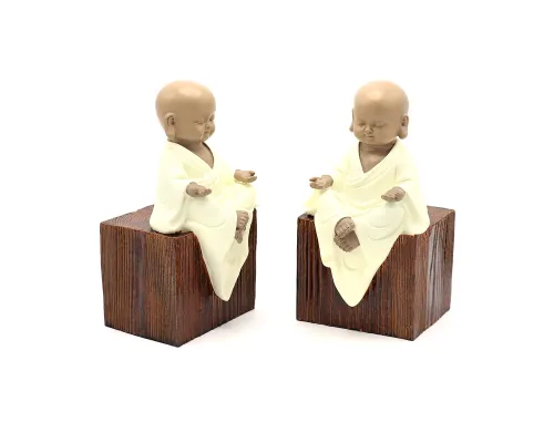 Набор статуэток "Маленькие монахи", подставка для книг
