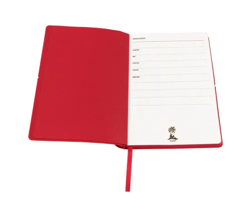Ежедневник A5 недатированный Massimo в мягком переплёте, красный