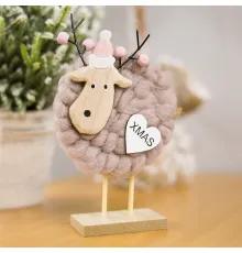 Новогоднее украшение рождественские олени Магиш, бежевый