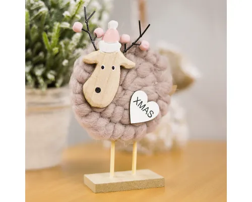 Новогоднее украшение рождественские олени Магиш, бежевый
