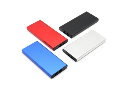 Внешний аккумулятор Höginn в металлическом корпусе, 10000mAh, черный