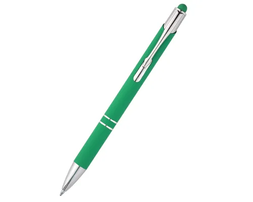 Ручка металлическая Ingrid софт-тач, зеленая