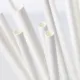 Белая бумажная трубочка , размер 197*6 мм, белая (100 шт в бумажной упаковке)