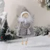 Новогоднее украшение  рождественские ангелы Тамарис, серый