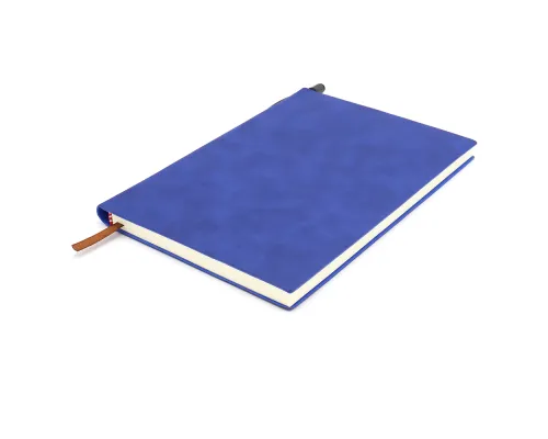 Блокнот A5 Donnie в мягком переплёте c карманом для ручки, синий