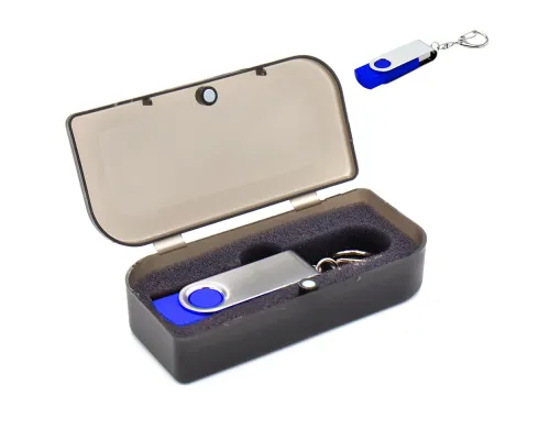 Флешка Twist 32 Гб в футляре, синий