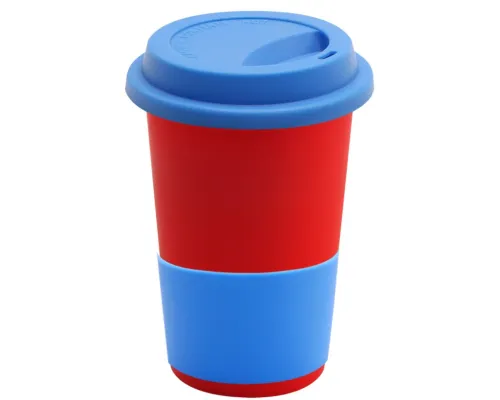 Кружка Magic To Go, красный/светло-синий