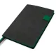 Ежедневник A5 недатированный Efemero в мягком переплёте, черный/тёмно-зеленый
