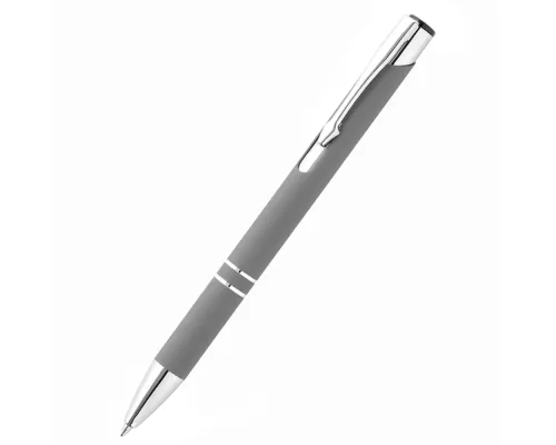 Ручка металлическая Molly софт-тач, серая