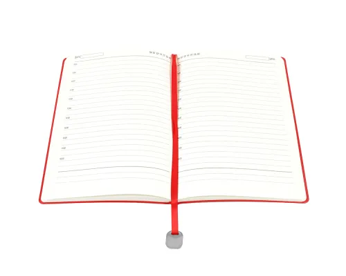 Ежедневник A5 недатированный Farfalla в мягком переплёте, красный