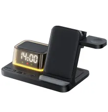 Беспроводное мультизарядное устройство Volt 15W (7в1), черный