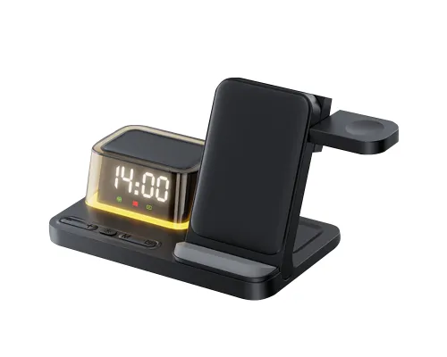 Беспроводное мультизарядное устройство Volt 15W (7в1), черный