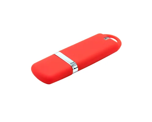 Флешка Shape с покрытием Софт Тач, 16 Гб, красная