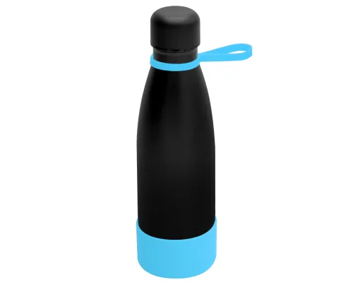 Термобутылка герметичная вакуумная Olivia To Go, чёрный/бирюзовый