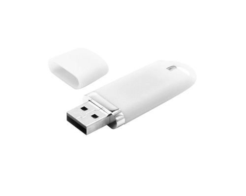 Флешка Shape с покрытием Софт Тач 16 GB, белая Флешка Shape с покрытием Софт Тач 16 GB, белая